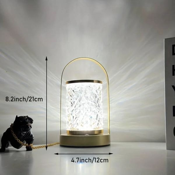 Портативная металлическая настольная LED лампа D15 Аккумуляторная лампа с сенсорным управлением NDD15 фото