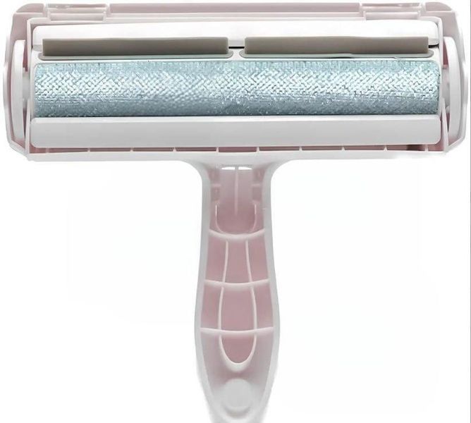 Щетка для сбора и удаления шерсти животных Белая Pet Hair Remover Roller ролик с контейнером для чистки PET20205 фото