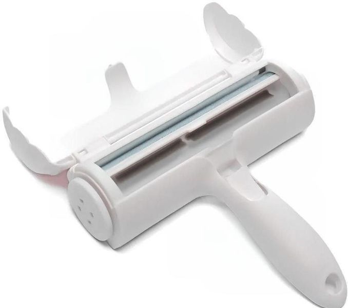 Щетка для сбора и удаления шерсти животных Белая Pet Hair Remover Roller ролик с контейнером для чистки PET20205 фото