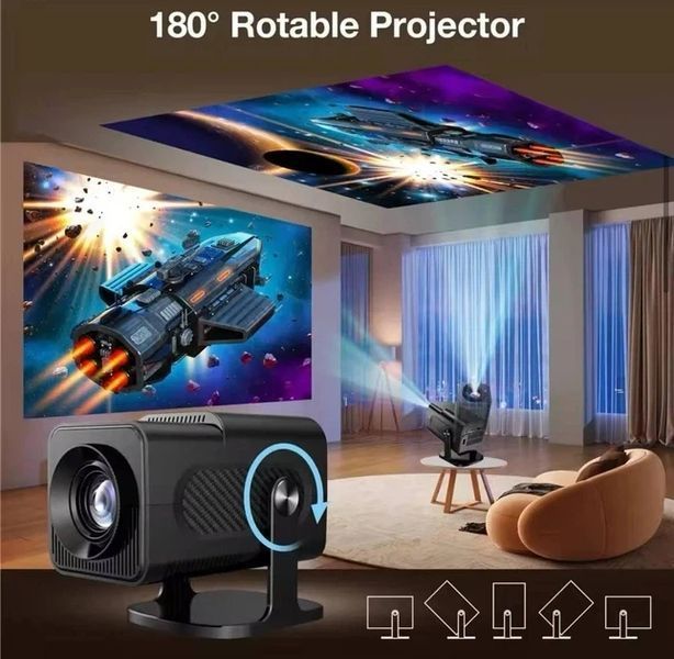 Проектор с игровой приставкой для кино и игр смарт домашний кинотеатр с джойстиками HCS350 PRO HCS350PRO фото