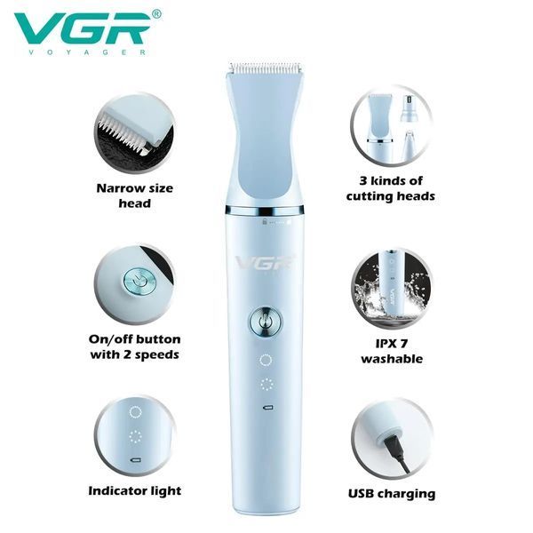 Профессиональная машинка для стрижения собак и кошек VGR V-205 VGRV205 фото