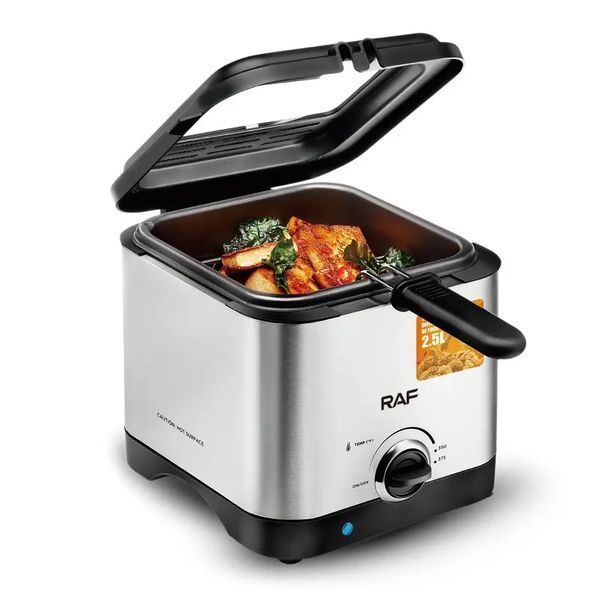 Електрична фритюрниця на 2.5 л для смаження без олії 1000 Вт Deep Fryer RAF R.5300 RAF5300 фото