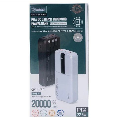 Універсальний Power Bank Inkax PBQ-09 20000mAh QC3.0 22.5W PBQ09 фото