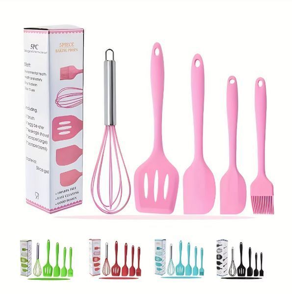 Набор силиконовых кухонных принадлежностей 5 предметов Baking Props PRO55 фото
