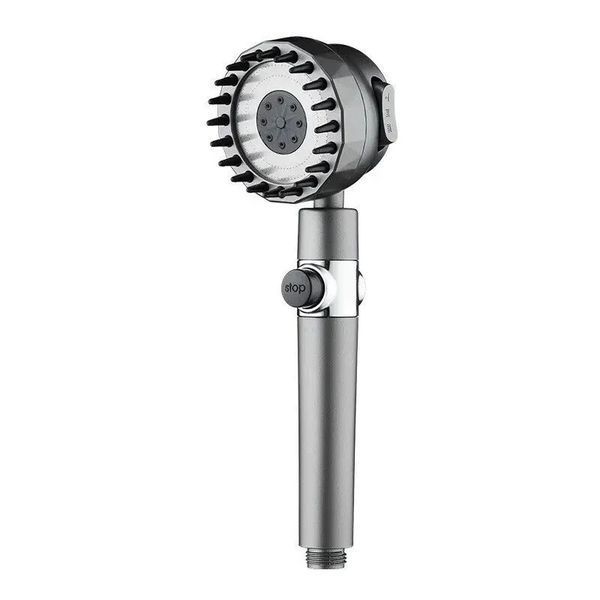 Душевая лейка массажная 4в1 Shower Head 360&deg; кнопка выключения воды, 3 режима, массажные шипы NN2554 фото