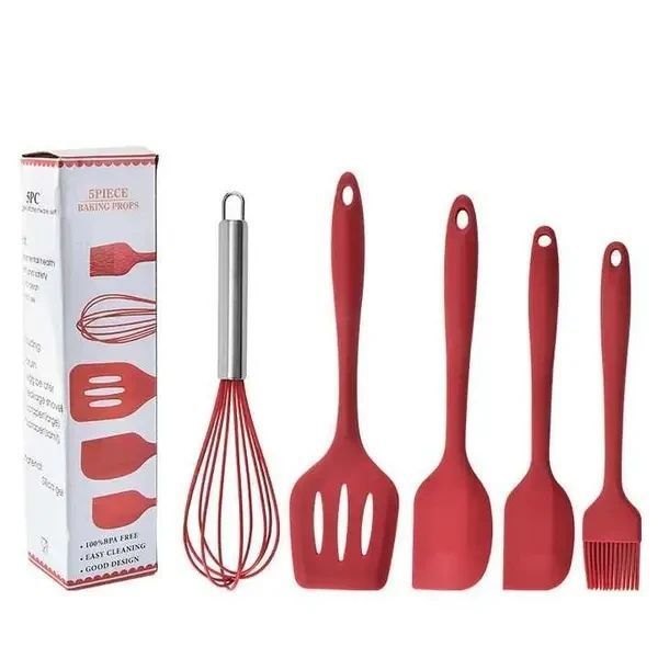 Набор силиконовых кухонных принадлежностей 5 предметов Baking Props PRO55 фото