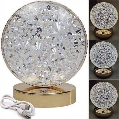 Настільна лампа з кристалами та діамантами Creatice Table Lamp 19 4 Вт NCTL194 фото