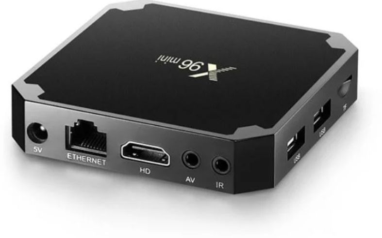 Приставка смарт тв бокс smart tv box x96 mini 4-ядерна 2Гб/16Гб андроїд 7.1.2 чорний 4K 3333953 фото