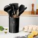 Набір аксесуарів для кухні 12 предметів Kitchen Set, RD-1204 Кухонний набір в склянці Чорний BLAC1204 фото 2