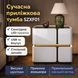 Прикрованная тумба с сенсорной LED-подсветкой, USB и Bluetooth SZXF01, из экокожи, белая SZXF01 фото 1