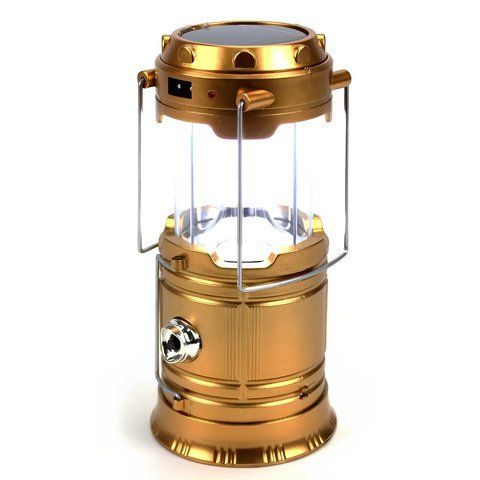 Фонарь для кемпинга с солнечной панелью BL-5800 Золото ZOLO5800 фото