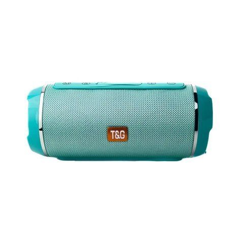 Колонка портативна T&G TG116 Bluetooth FM бірюзовий TG116 фото