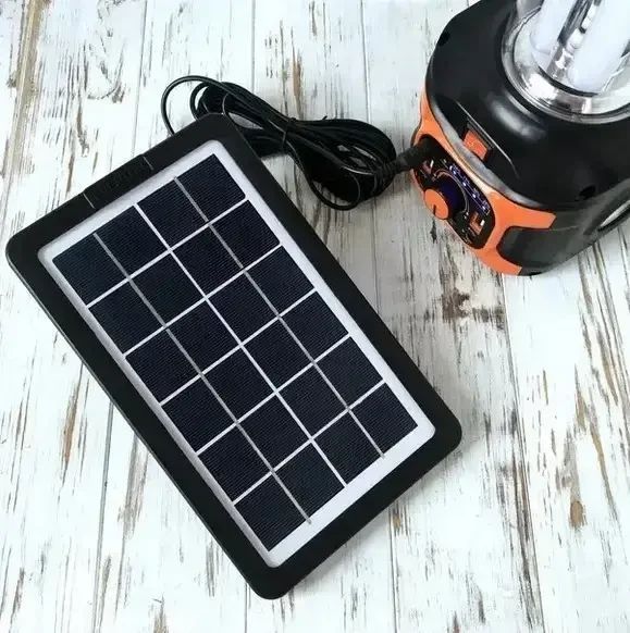 Портативная автономная солнечная система Solar Light AT-9016 походный переносной фонарь с функцией павербанк AT9016 фото
