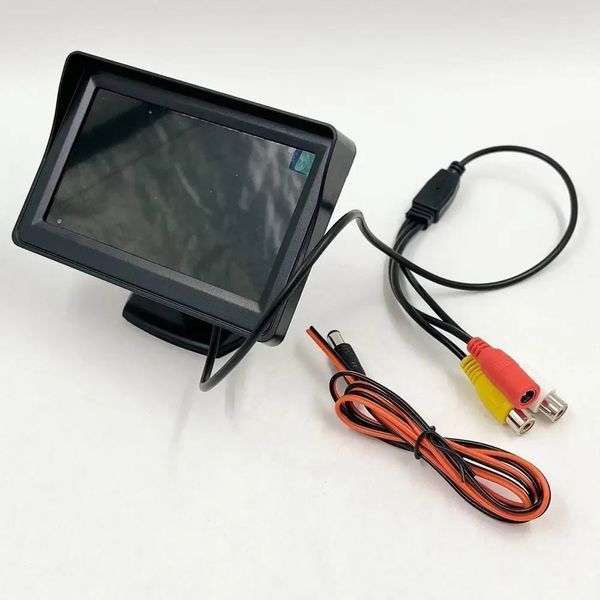 Цветной монитор для камеры заднего вида 4,3&rdquo; LCD43, Черный / Дисплей для камер автомобиля LCD43 фото